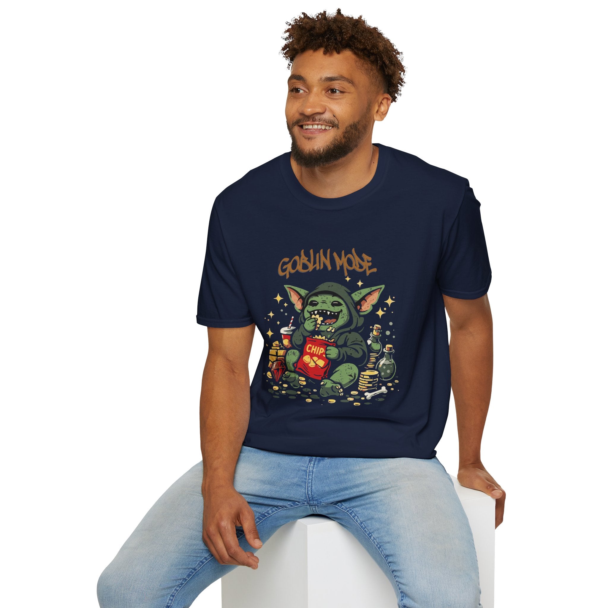 Goblin Mode graphic T-Shirt | Funny Goblin Snack Cartoon, Streetwear