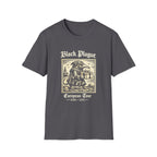 Black Plague Plague Doctor Illustration T-Shirt | European Tour 1346–1353