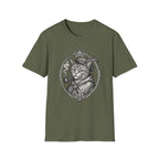 Steampunk Cat Portrait T-Shirt | Victorian Cat with Top Hat and Pipe
