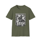 Deadpan Creature Co Skeletal Rider T-Shirt | Gothic Horror Artwork