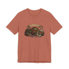 Social Battery Low dragon illustration T-Shirt | cozy book stack
