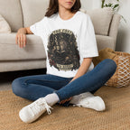 Too Cosy Wizard Illustration T-Shirt | Fantasy Mage Coffee Design