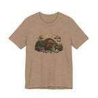 Social Battery Low dragon illustration T-Shirt | cozy book stack