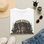 Too Cosy Wizard Illustration T-Shirt | Fantasy Mage Coffee Design