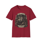 Too Cosy Wizard Illustration T-Shirt | Fantasy Mage Coffee Design