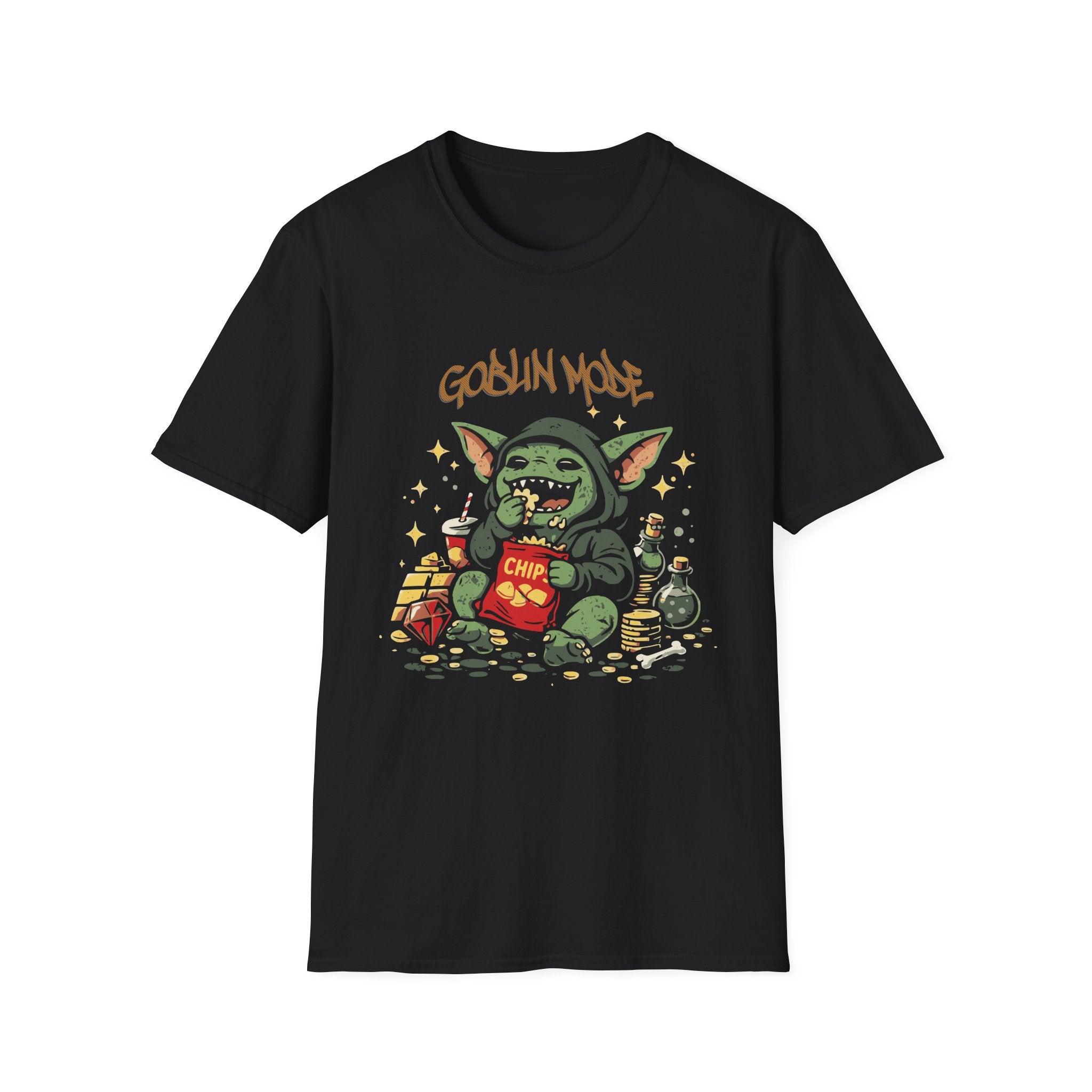 Goblin Mode graphic T-Shirt | Funny Goblin Snack Cartoon, Streetwear