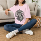 Steampunk Cat Portrait T-Shirt | Victorian Cat with Top Hat and Pipe