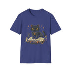 Grumpy Black Witch Cat T-Shirt | Occult Spellbook Magic Cat Shirt