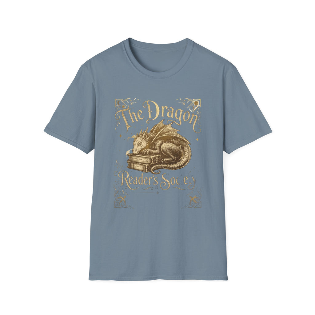 The Dragon Reader's Soul T-Shirt Vintage Sleeping Dragon Booklover Tee