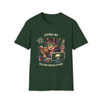 Girl Demon Witch Illustration T-Shirt | Cute Devil Nerd Graphic Tee