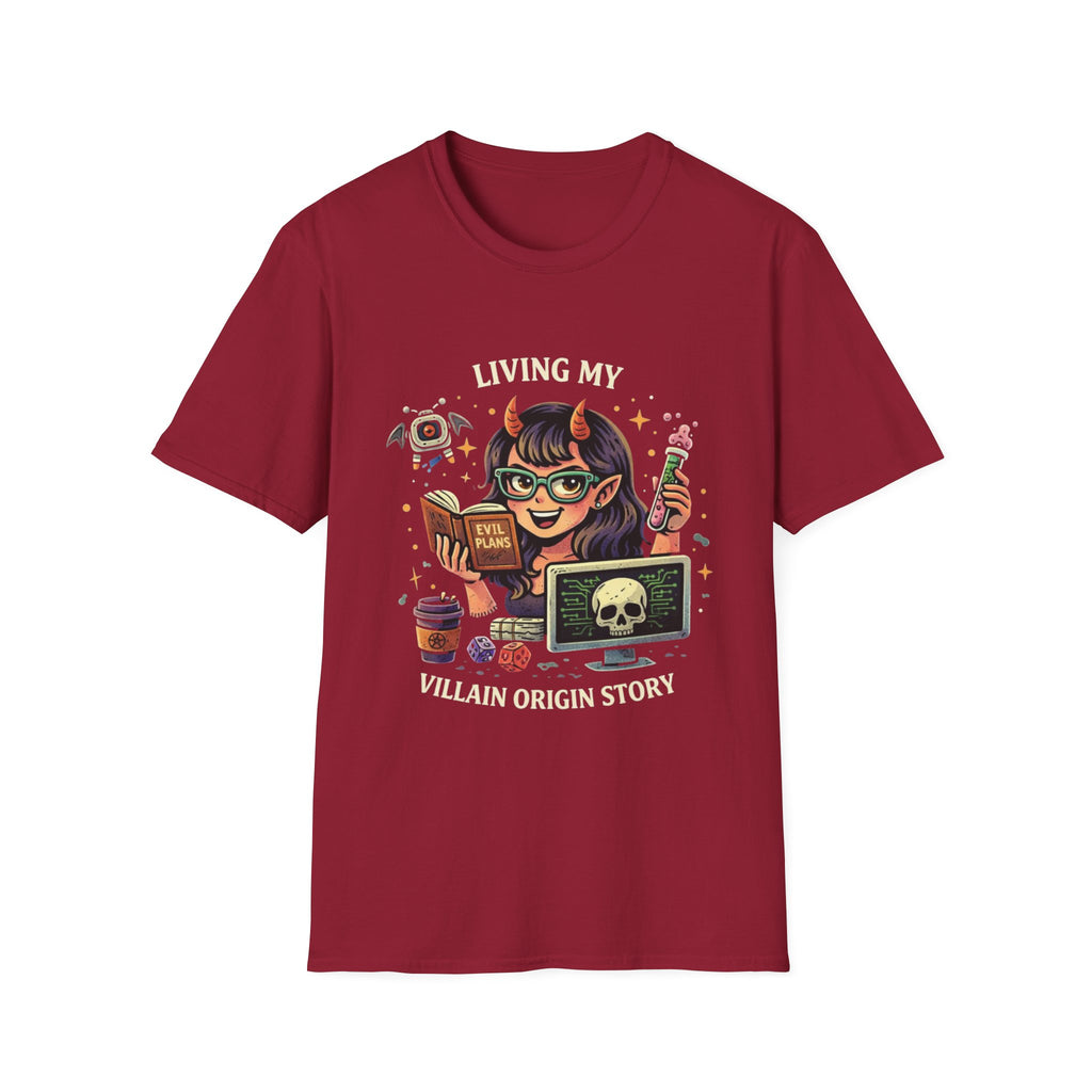 Girl Demon Witch Illustration T-Shirt | Cute Devil Nerd Graphic Tee