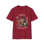 Girl Demon Witch Illustration T-Shirt | Cute Devil Nerd Graphic Tee