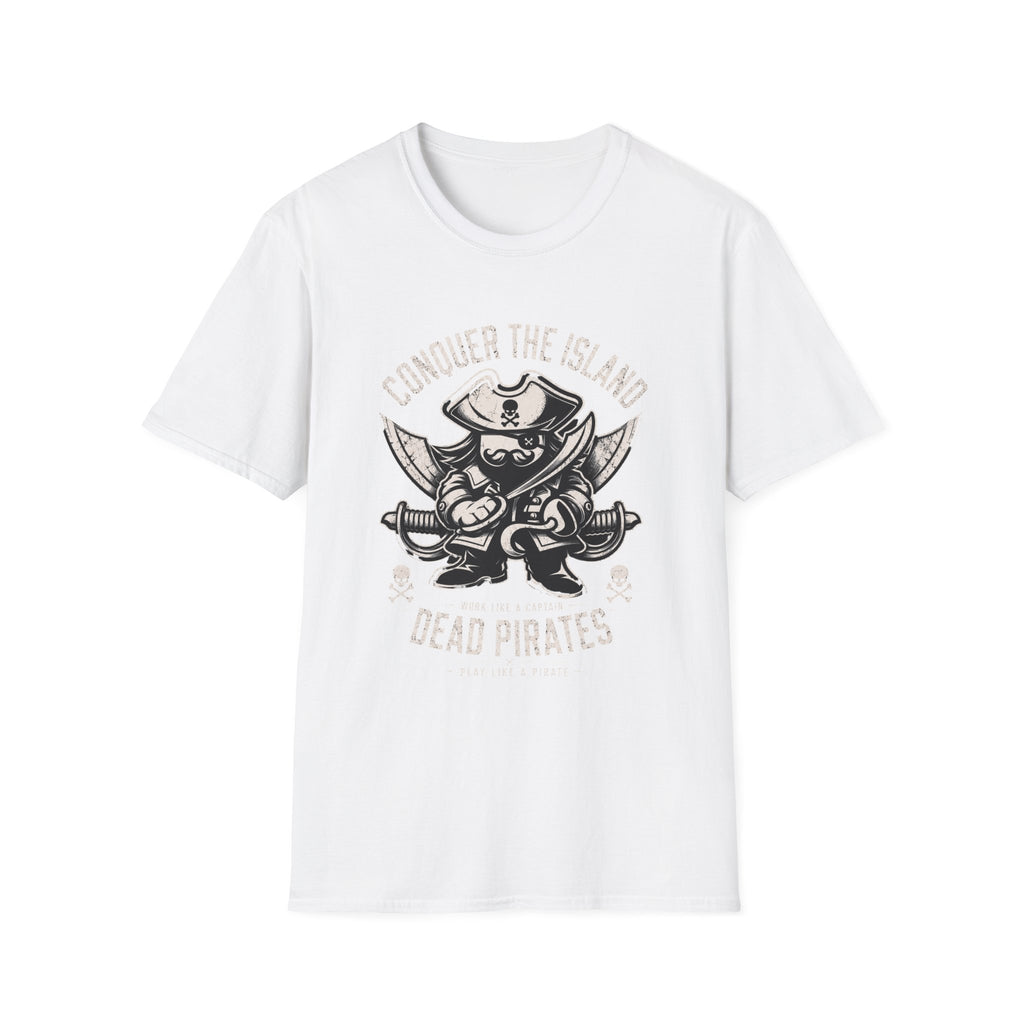 Conquer The Island pirate skull tee | T-Shirt