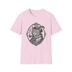 Steampunk Cat Portrait T-Shirt | Victorian Cat with Top Hat and Pipe