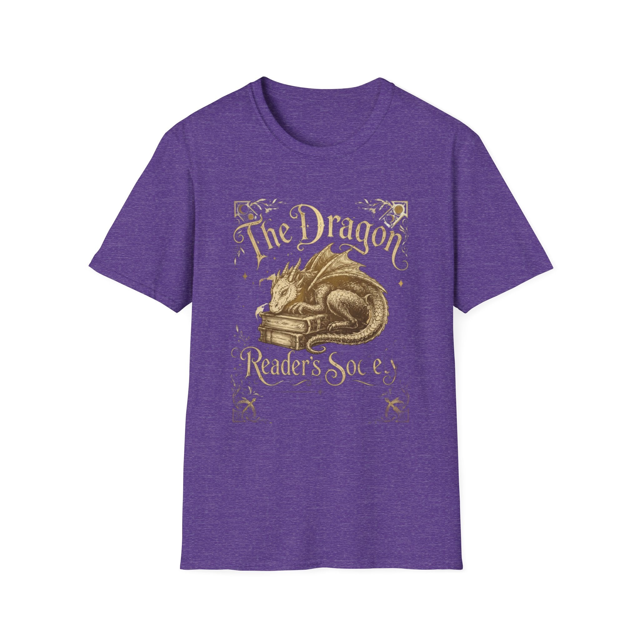 The Dragon Reader's Soul T-Shirt Vintage Sleeping Dragon Booklover Tee