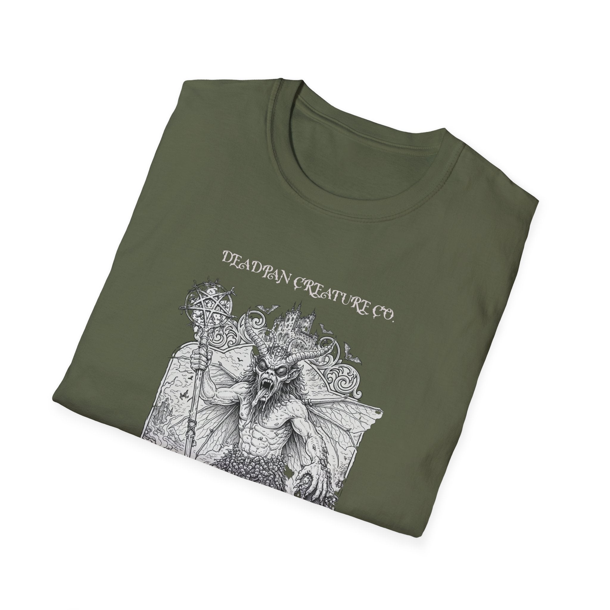 Demon Illustration T-Shirt | Deadpan Creature Co gothic fantasy tee