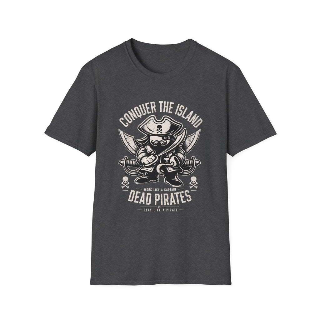 Conquer The Island pirate skull tee | T-Shirt