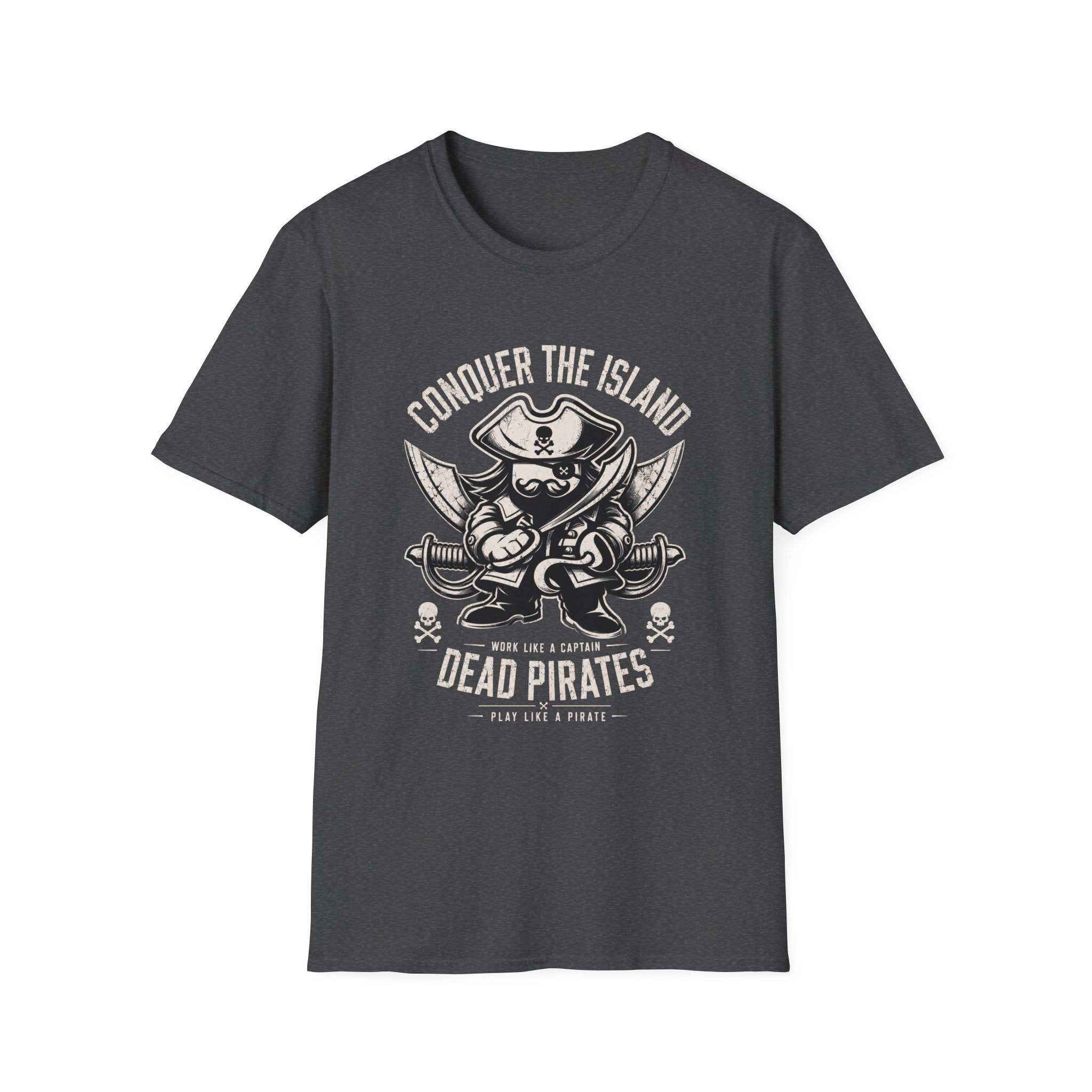 Conquer The Island pirate skull tee | T-Shirt