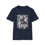 Deadpan Creature Co Skeletal Rider T-Shirt | Gothic Horror Artwork