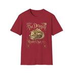 The Dragon Reader's Soul T-Shirt Vintage Sleeping Dragon Booklover Tee