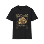 The Dragon Reader's Soul T-Shirt Vintage Sleeping Dragon Booklover Tee