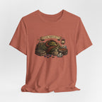 Social Battery Low dragon illustration T-Shirt | cozy book stack