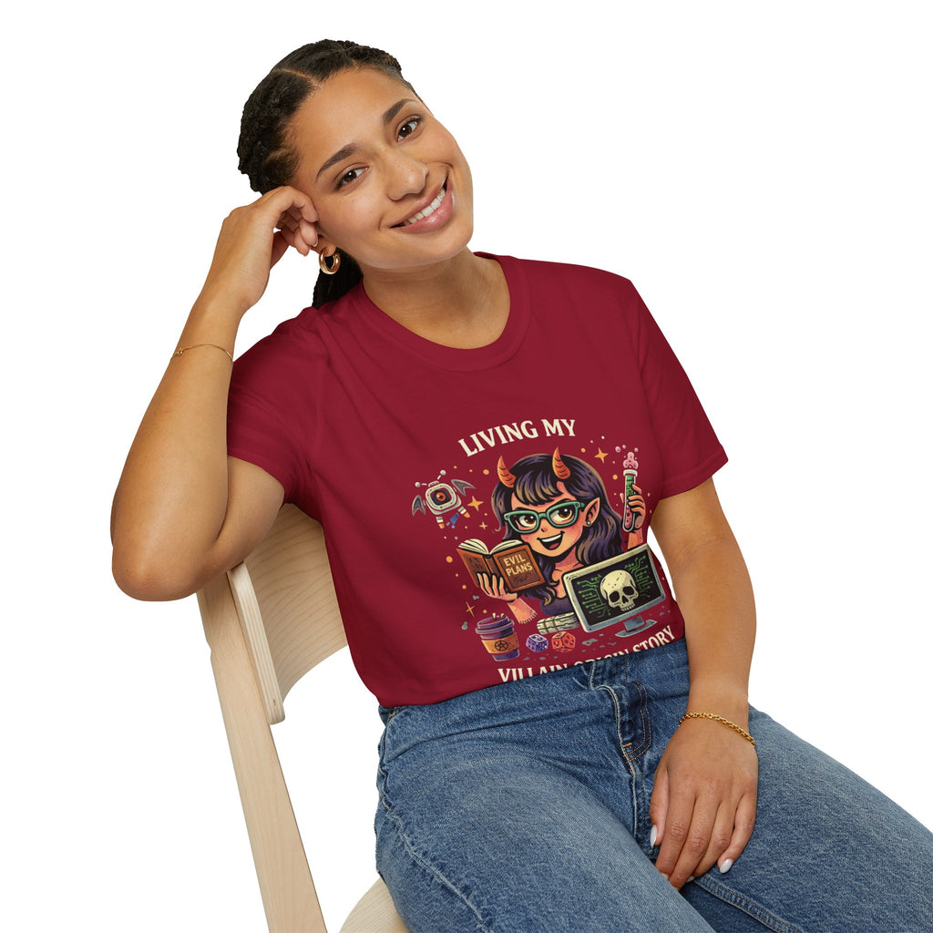 Girl Demon Witch Illustration T-Shirt | Cute Devil Nerd Graphic Tee