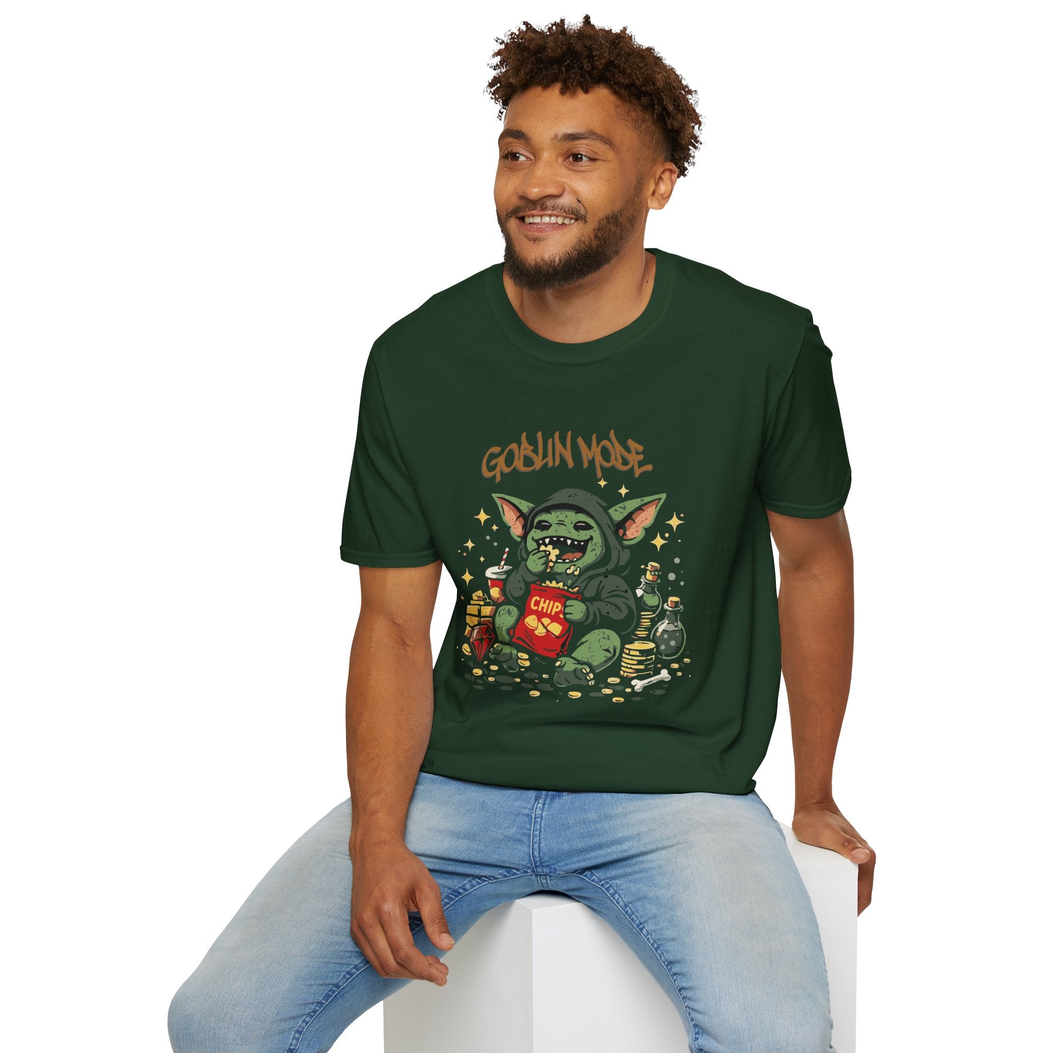 Goblin Mode graphic T-Shirt | Funny Goblin Snack Cartoon, Streetwear