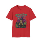 Witch Coffee T-Shirt  "Cauldrons, Hexes and Strong Coffee" Halloween Tee