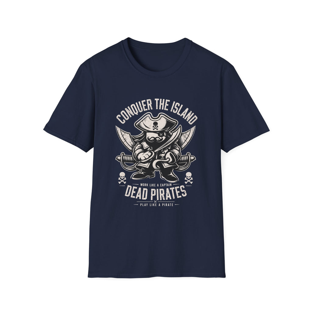 Conquer The Island pirate skull tee | T-Shirt