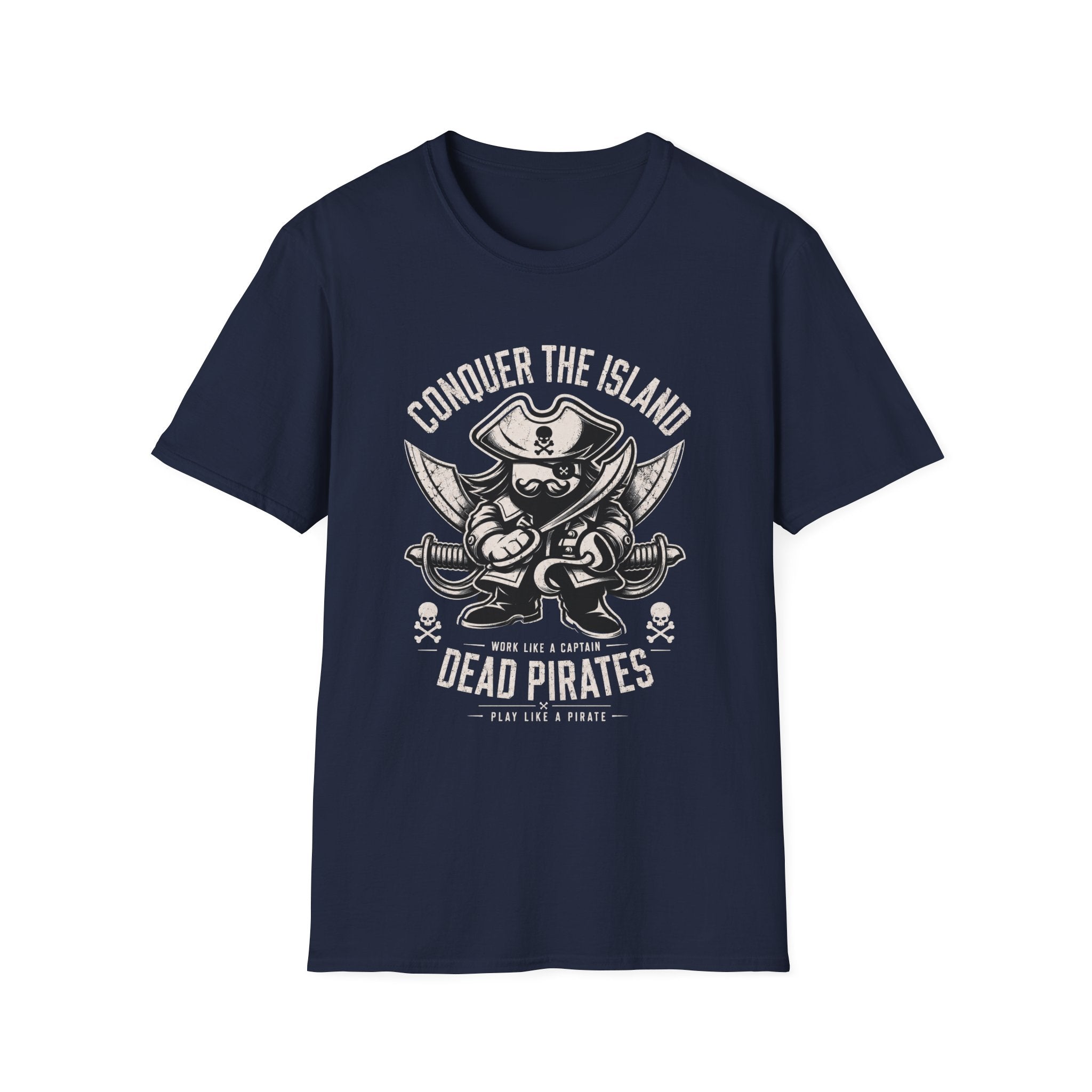Conquer The Island pirate skull tee | T-Shirt