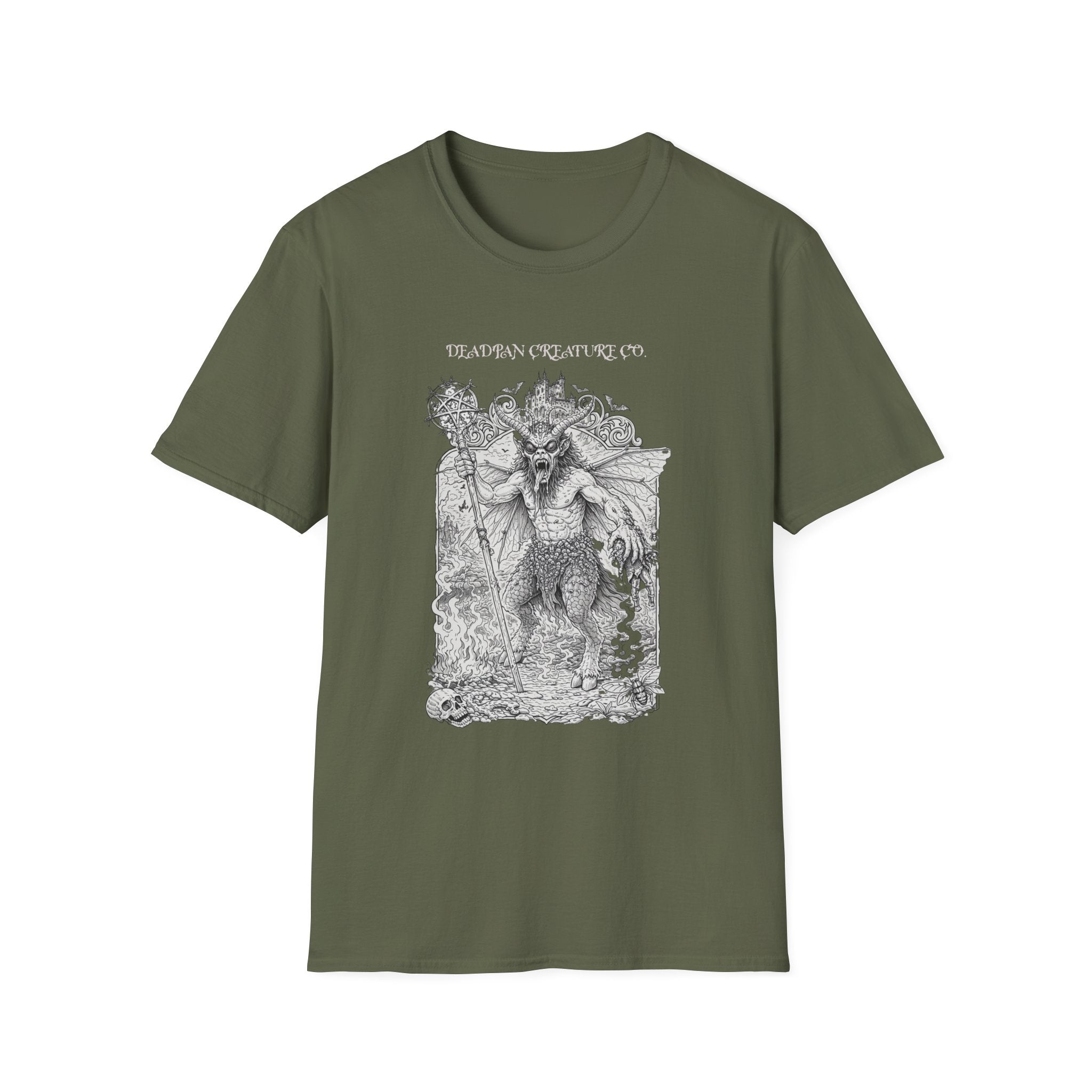 Demon Illustration T-Shirt | Deadpan Creature Co gothic fantasy tee