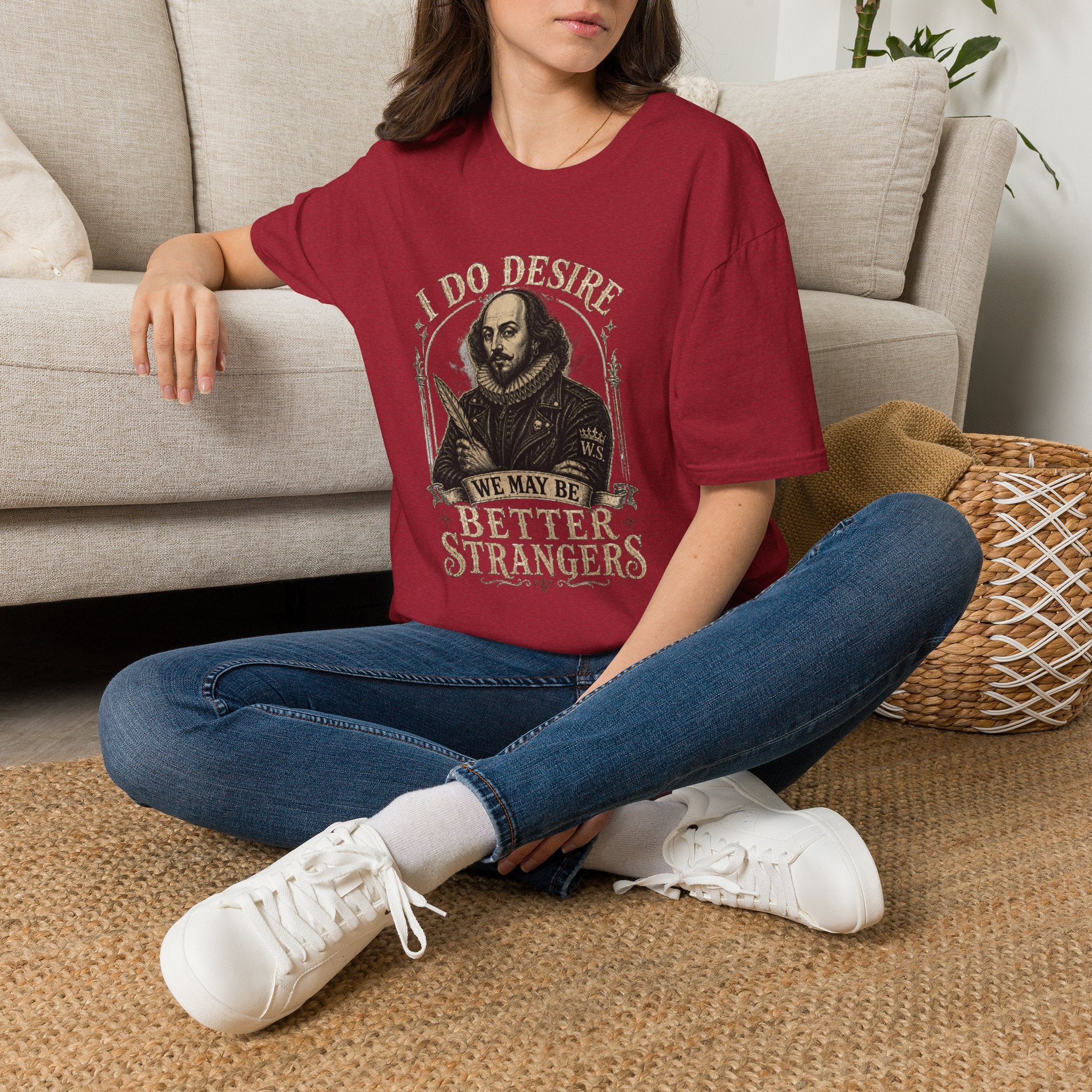 I Do Desire Shakespeare portrait T-Shirt | We May Be Better Strangers quote