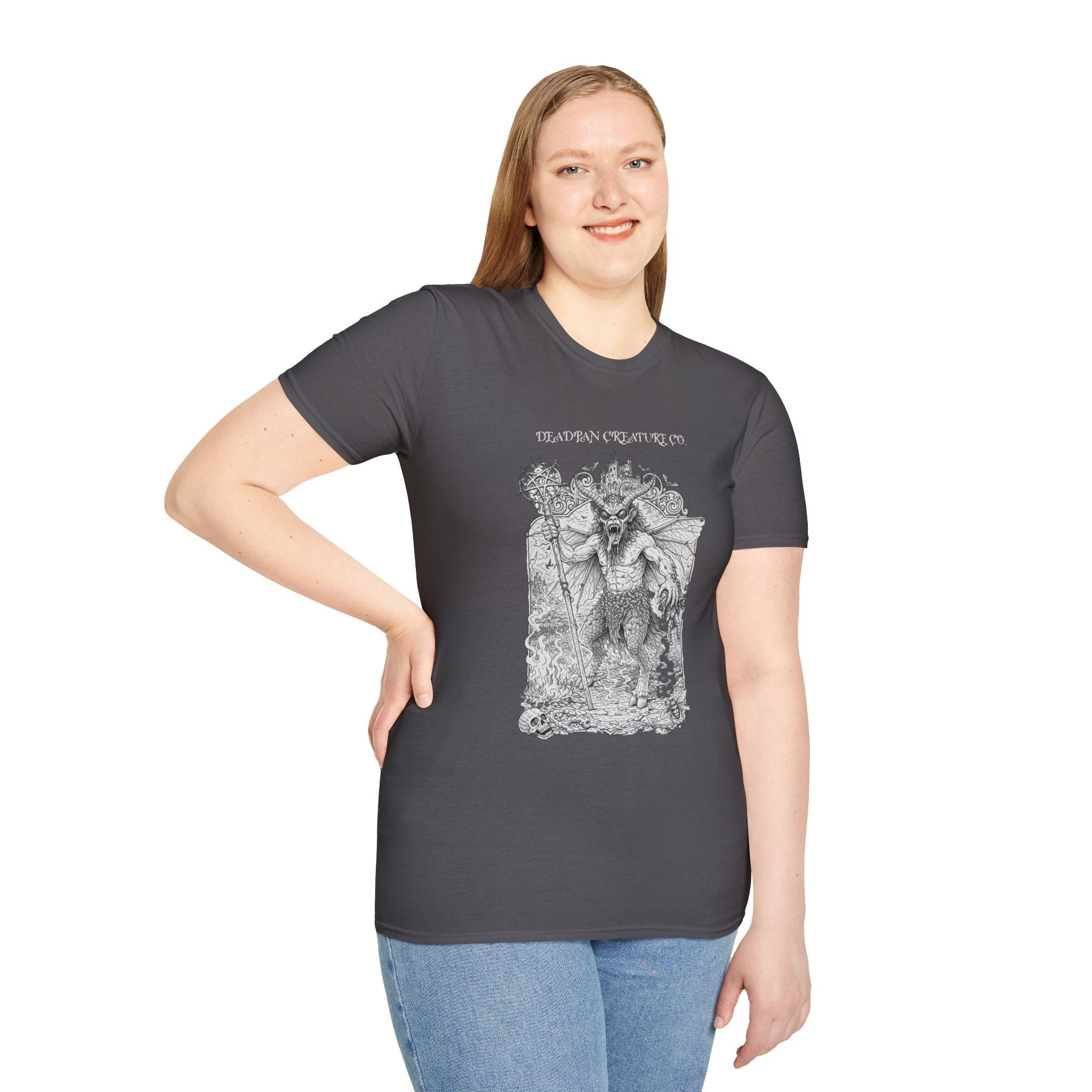 Demon Illustration T-Shirt | Deadpan Creature Co gothic fantasy tee
