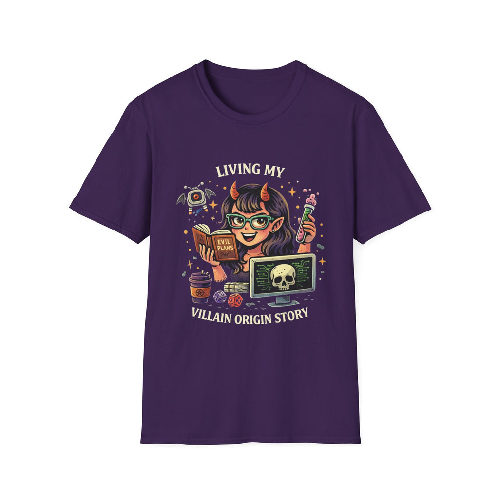Girl Demon Witch Illustration T-Shirt | Cute Devil Nerd Graphic Tee