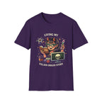 Girl Demon Witch Illustration T-Shirt | Cute Devil Nerd Graphic Tee