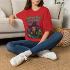 Witch Coffee T-Shirt  "Cauldrons, Hexes and Strong Coffee" Halloween Tee
