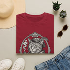 Steampunk Cat Portrait T-Shirt | Victorian Cat with Top Hat and Pipe