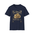 The Dragon Reader's Soul T-Shirt Vintage Sleeping Dragon Booklover Tee