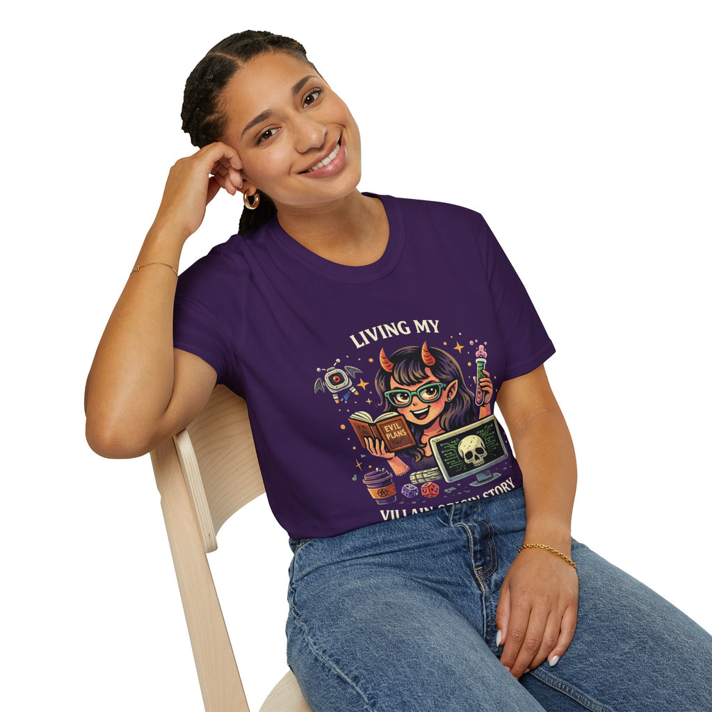Girl Demon Witch Illustration T-Shirt | Cute Devil Nerd Graphic Tee