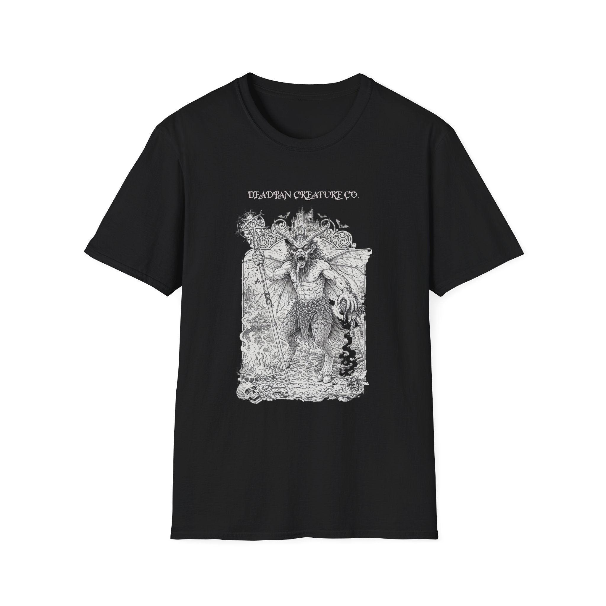 Demon Illustration T-Shirt | Deadpan Creature Co gothic fantasy tee