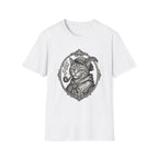 Steampunk Cat Portrait T-Shirt | Victorian Cat with Top Hat and Pipe